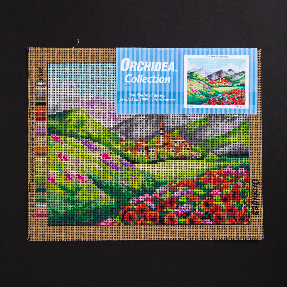 ORCHİDEA 24 x 30 cm Dağda Yaz Baskılı Goblen 2414H